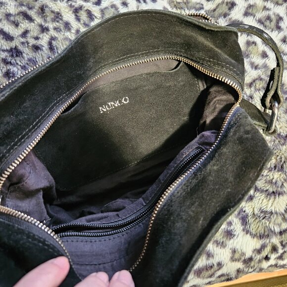 Núnoo | Ellie Black Suede Crossbody Bag - Picture 10 of 12